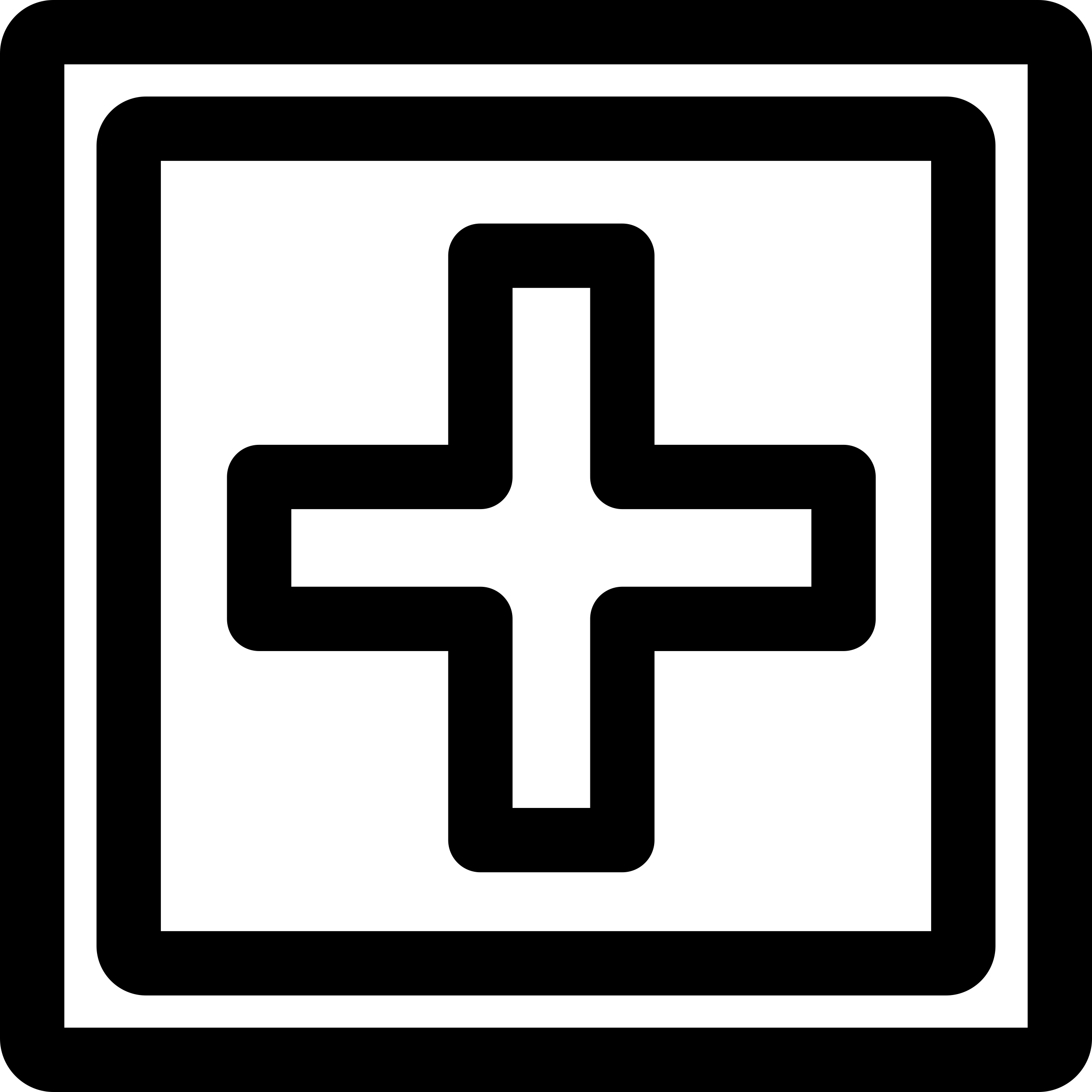 Add Button Sign Of A Plus Symbol Inside A Double Square Shape Stencil Svg Design File Free Vectors